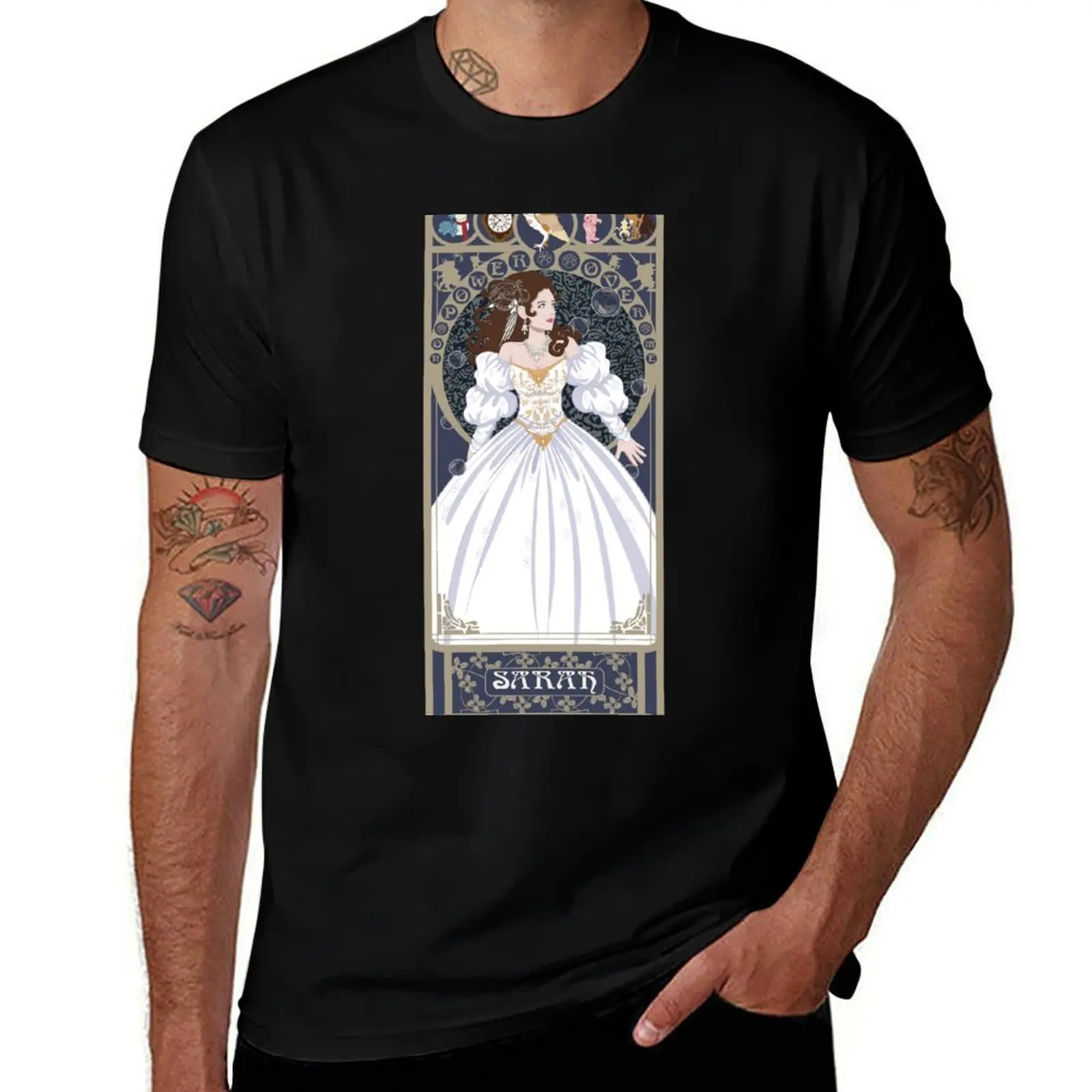 Sarah Nouveau - Labyrinth T-Shirt Summer Fashion Casual Tee Shirt T-Shirt