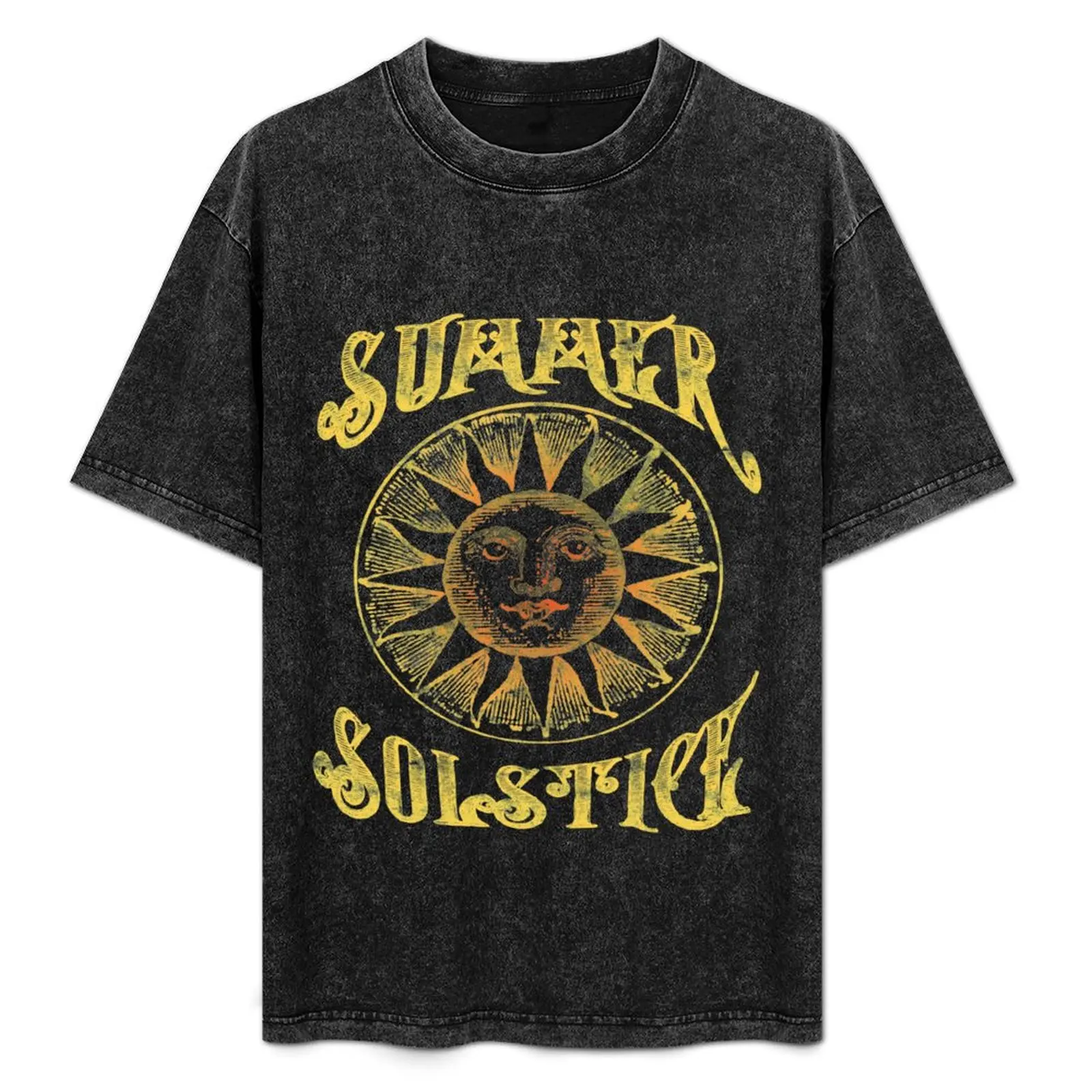 

Summer Solstice Midsummer Ancient Sun Longest Day T-Shirt Work Utility Casual Tee Shirt