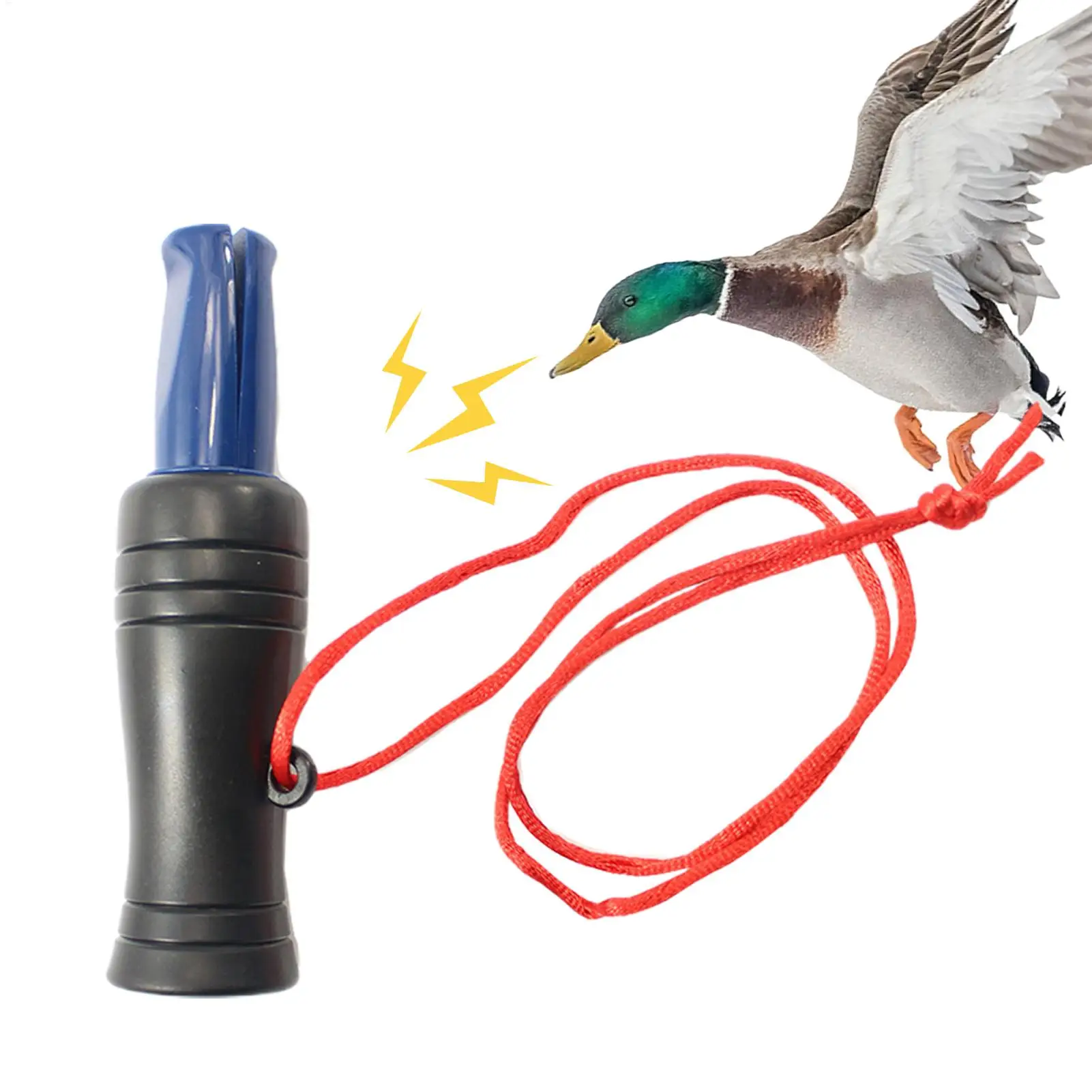 Authentic Duck Call Whistle Realistic Mallard Sound for Hunting, Effective Waterfowl Lure & Decoy, Outdoor Hunting Gear
