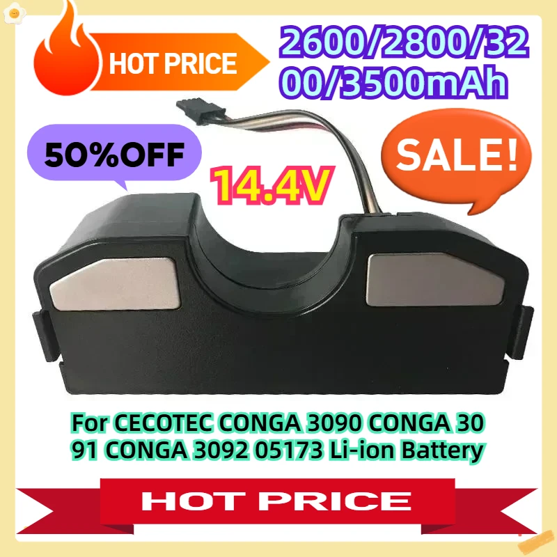 

For CECOTEC CONGA 3090 CONGA 3091 CONGA 3092 05173 Li-ion Battery