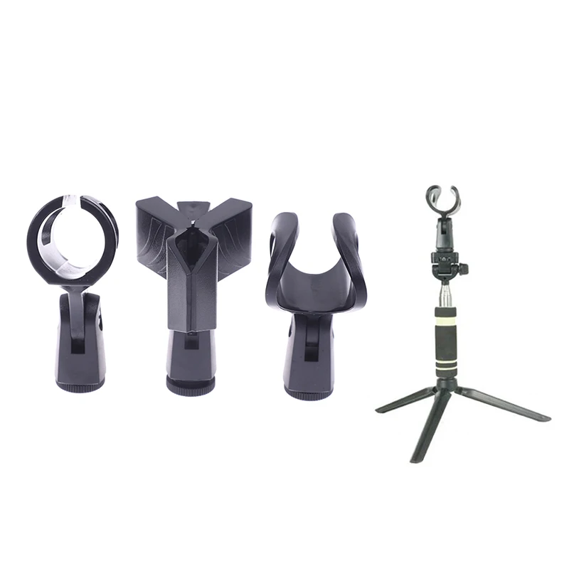 【C】1Pc Multifunction Portable Microphone Holder Universal Stage Use Clip Stand