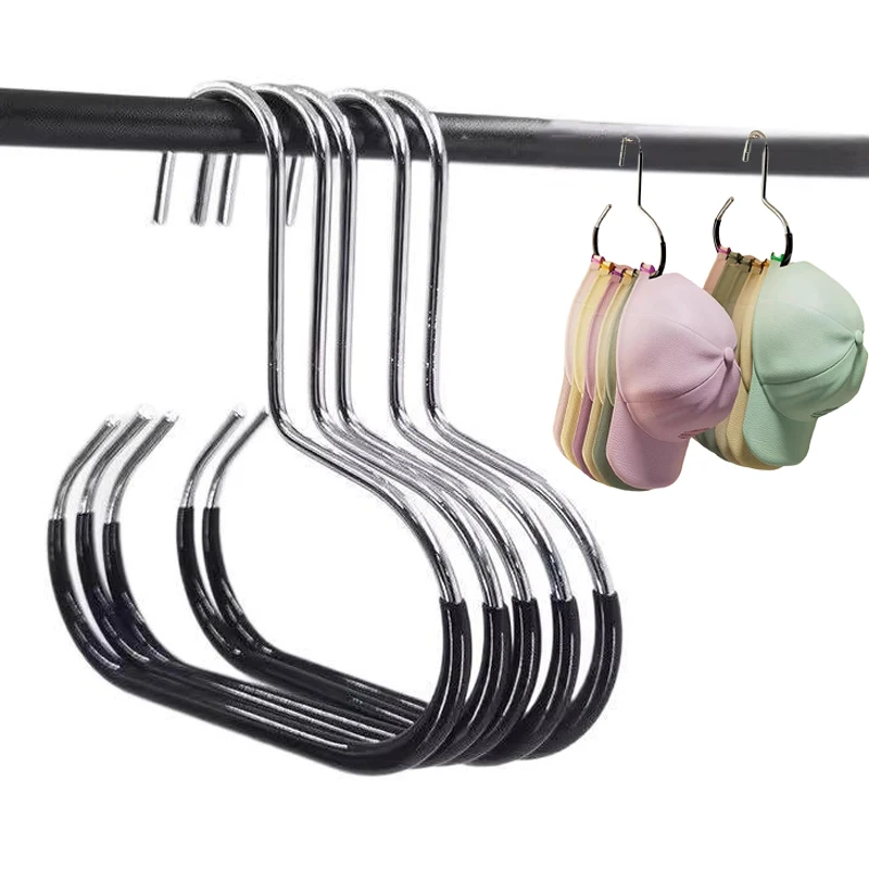 متعددة الاستخدامات الشماعات للربطات جولة هوك القبعات والأوشحة أكياس الصلب قوي دائم قبعة شماعات تخزين هوك وشاح منشفة رف معلق