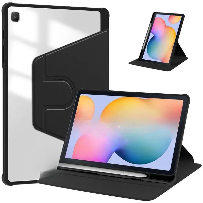 

For Samsung Galaxy Tab S6 360 Rotating Smart Tablet Cover For galaxy tab s6 lite 2024 10.4 inch Case with Pencil Holde