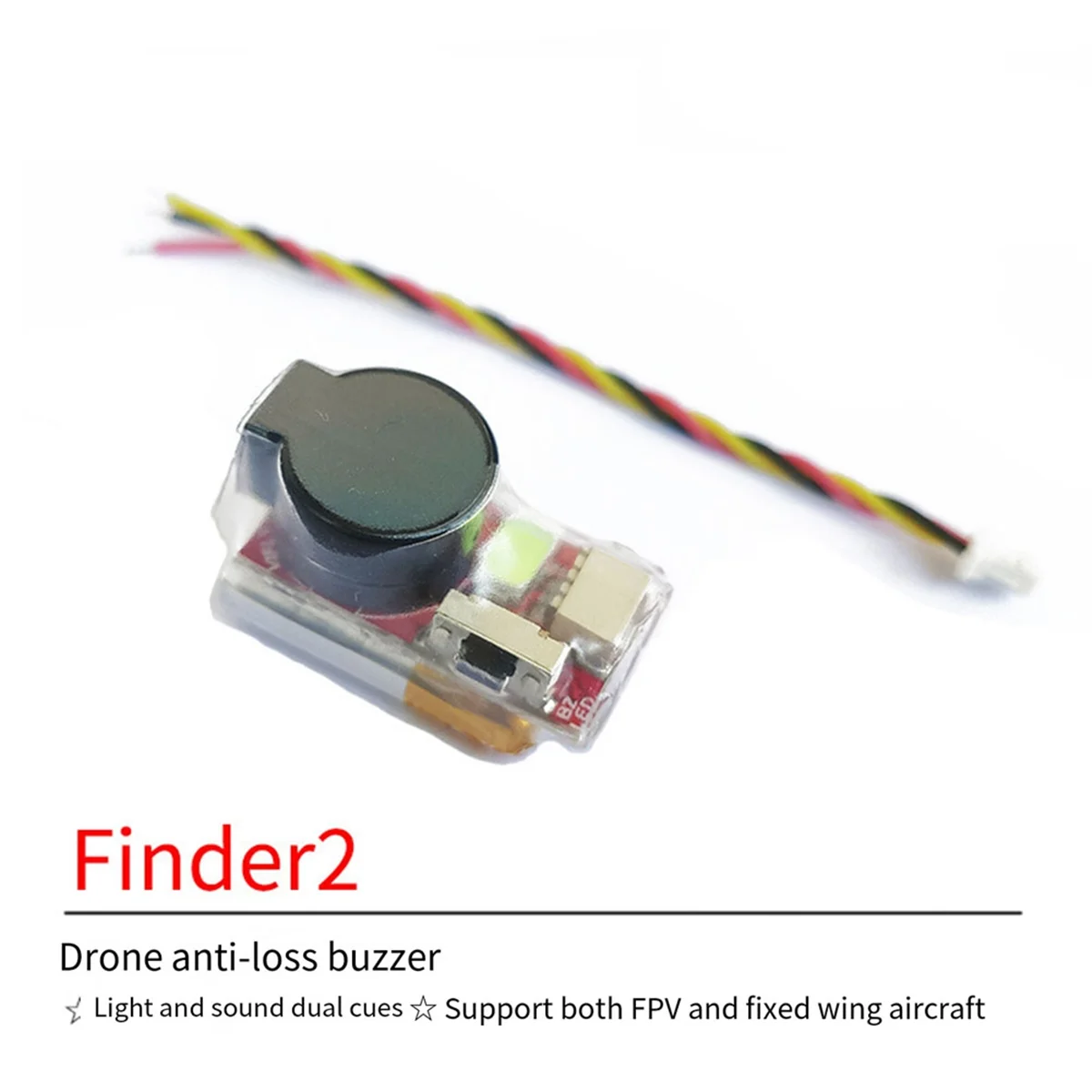 

Finder2 5V Buzzer Tracker SuperLoud 105dB Built-in Battery LED Self-Power for FPV Racing Micro-Type Long Range LR4 Drone