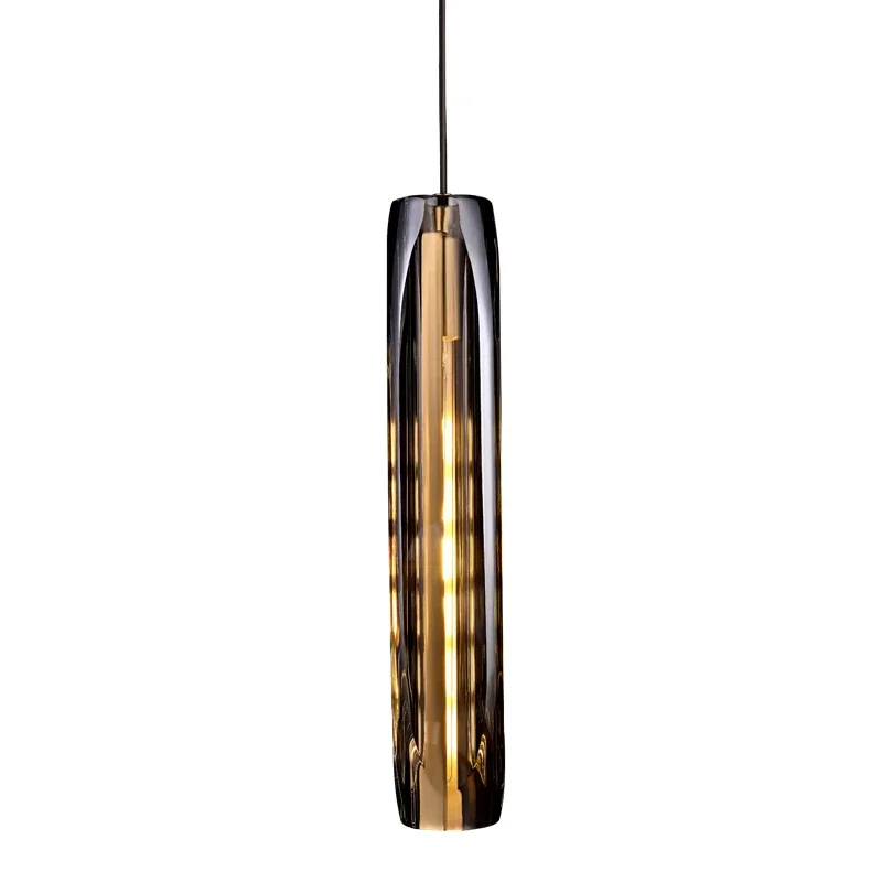 Glass Crystal Pendant Light Gold Black Copper Nordic Led Pendant Lights Round Long Lamp for Living Room Decor Dining Room Light