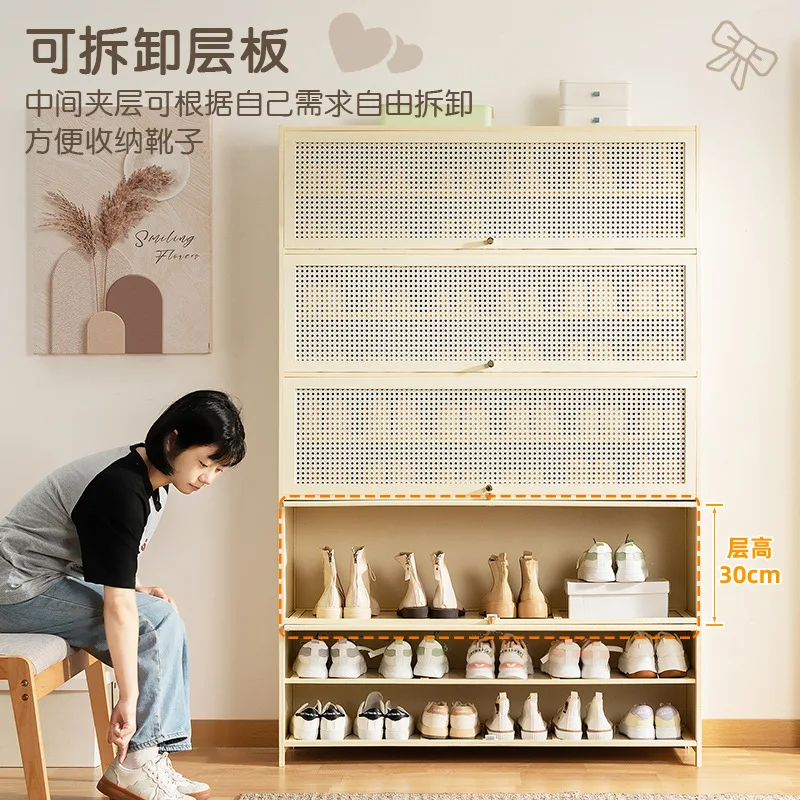 خزانة أحذية بابية تكامل منزلي عمودي عالي #4