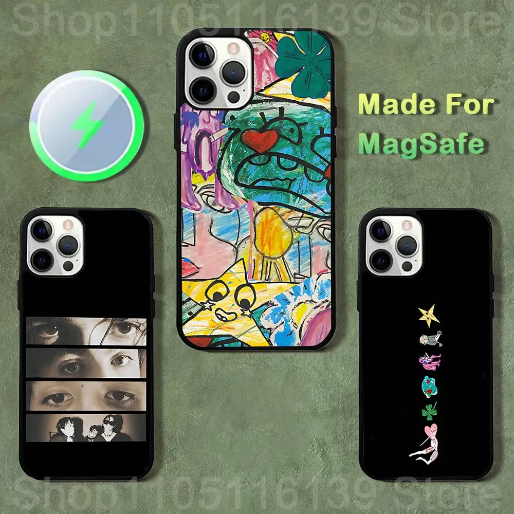 

L-Latin Mafia GROUP Magnetic Wireless Charging Case For iPhone 11,12,13,14,15,16,17,Pro,Max,Plus Shockproof Cover