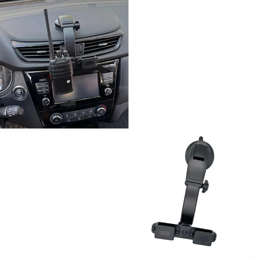 462E Car Mount Stand Universal Vehicle Radios Mount for Double Communication Devices
