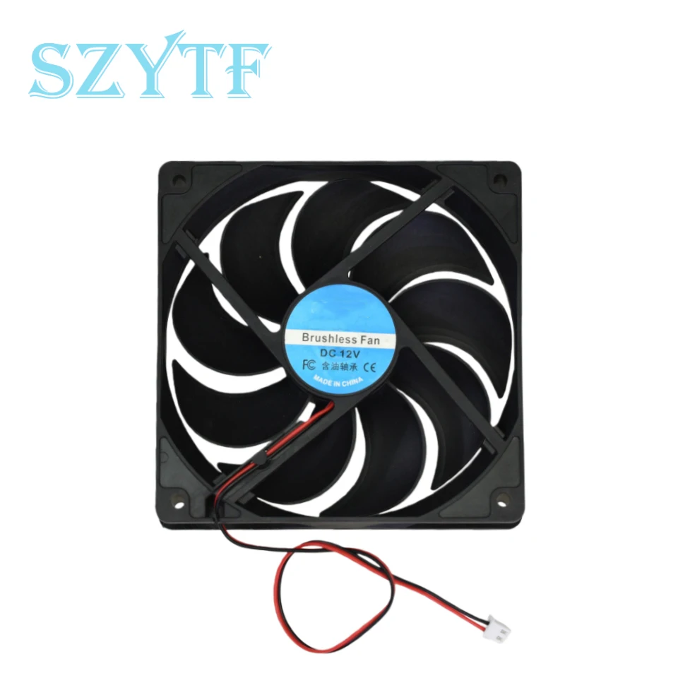 

12025 120x120x25 мм 12 В 2-проводной бесщеточный вентилятор постоянного тока, осевой охлаждающий вентилятор для блока питания сервера корпуса ПК