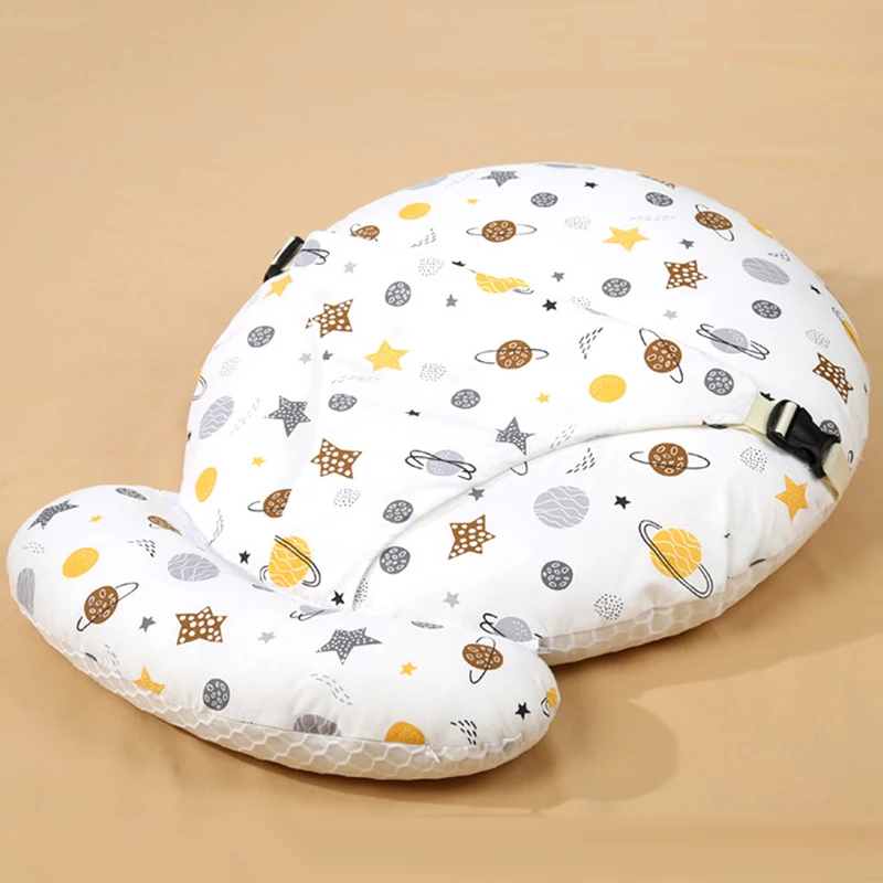 Newborn Breastfeeding Pillow Multifunctional Universal Cotton Pattern Infant Waist Fixed Feeding Cushion Baby Feeding Pillow