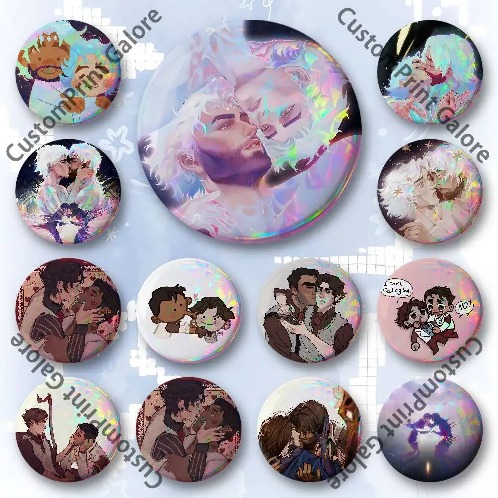 

J-Jayvik Round Custom Badges 75 58 44 32 25 mm Brooch Backpack Hat Enamel Pins Accessories Toys Gifts