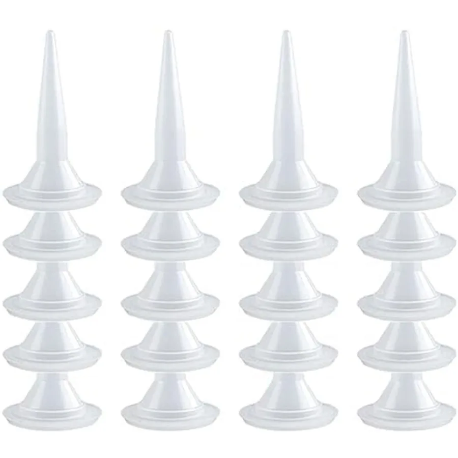 

25-Pack Caulking Nozzle for Sausage Caulking Gun Reusable Caulk Nozzle
