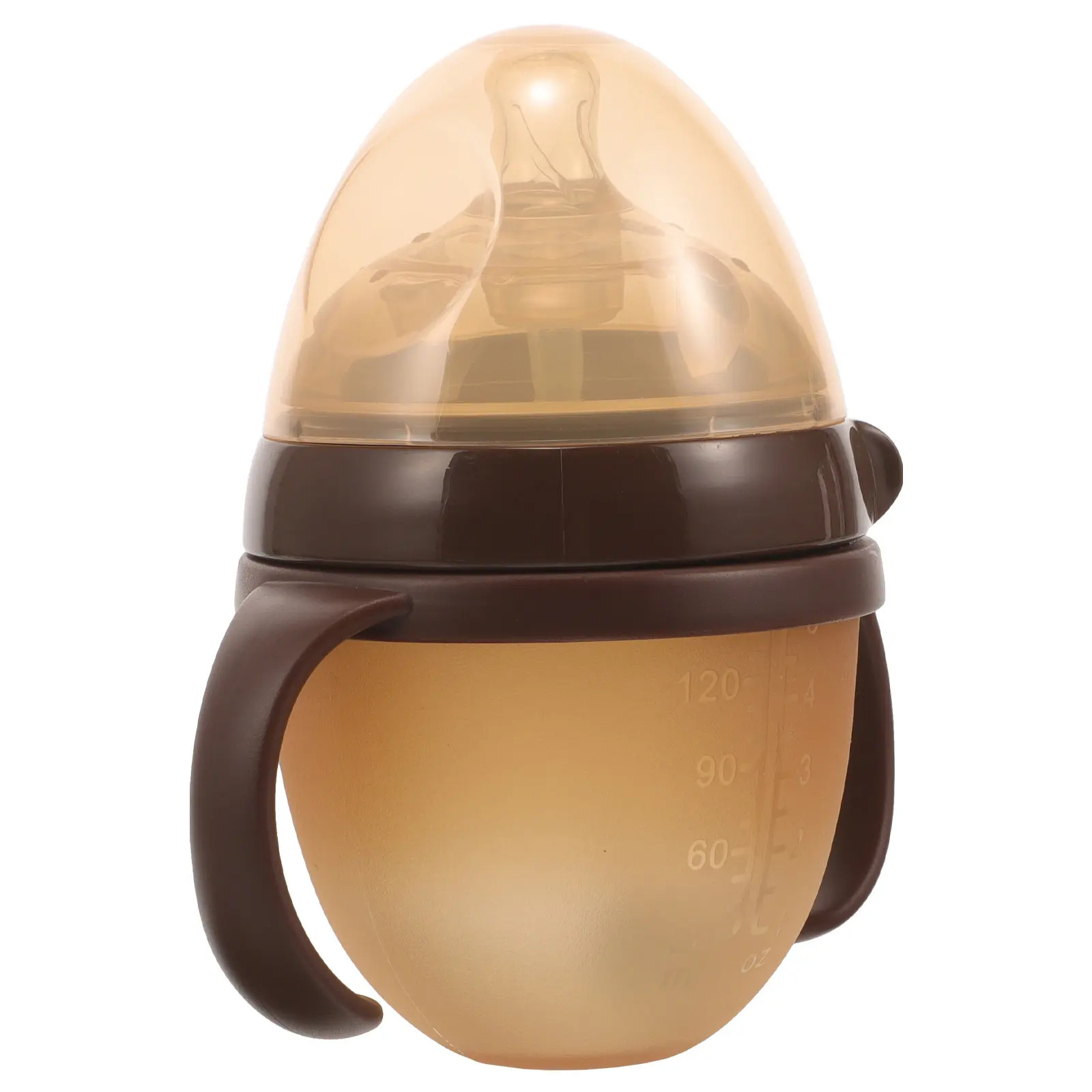 

Silicone Baby Bottle Newborn Feeding Bottle Soft Flexible Safe Sturdy Drop Resistant Portable Lightweight for Home