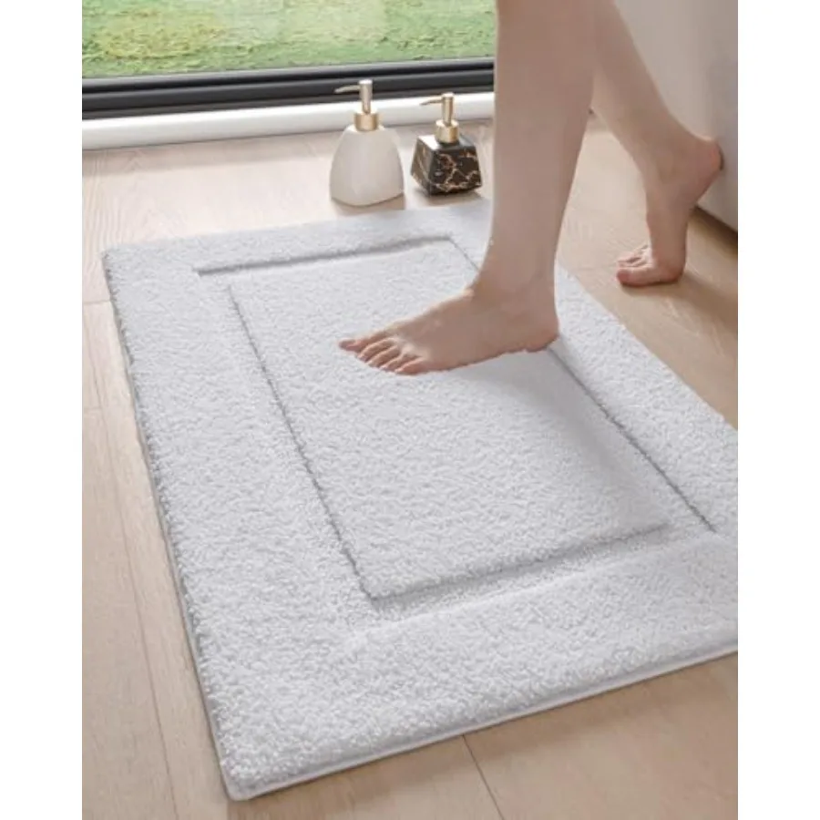 

DEXI Bathroom Rugs 36x24 Washable Non Slip Bath Mat for Shower Floor Absorbent Quick Dry Bathmat with Rubber Backing Ultra Soft
