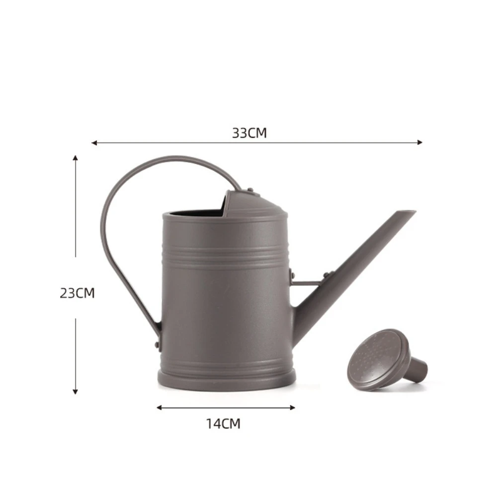 2L Watering Can Pot Plastic Long Mouth Plants Sprinkler Garden Plants Large Capacity Flower Spray Water Kettle for Houseplants