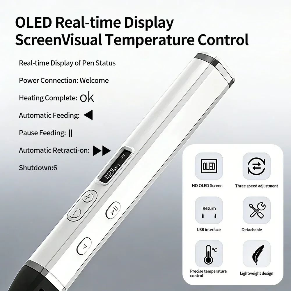 Upgraded 3D Printing Pen Competition Level OLED Display 3D Printing Pens With 9m 100m PLA Filament For Children Birthday Gift
