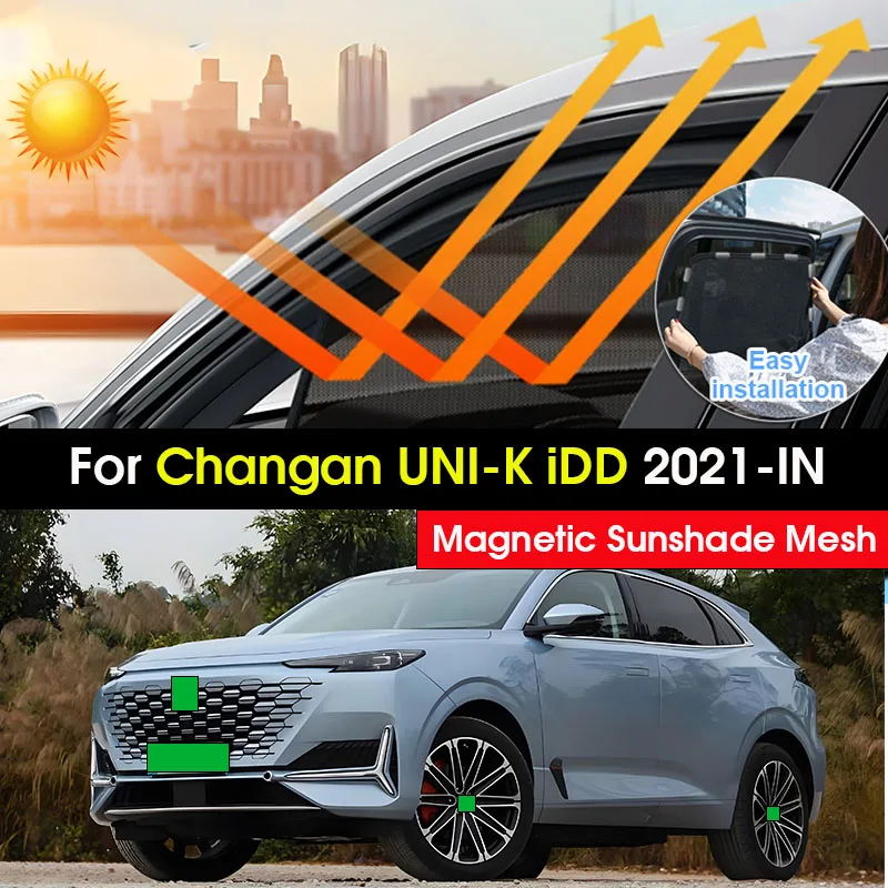 

For Changan UNI-K iDD 2021 2022 2023 2024 2025 Sunshade Shading Windshield Window Curtains Magnetic Visor Atuo Parts Accessories