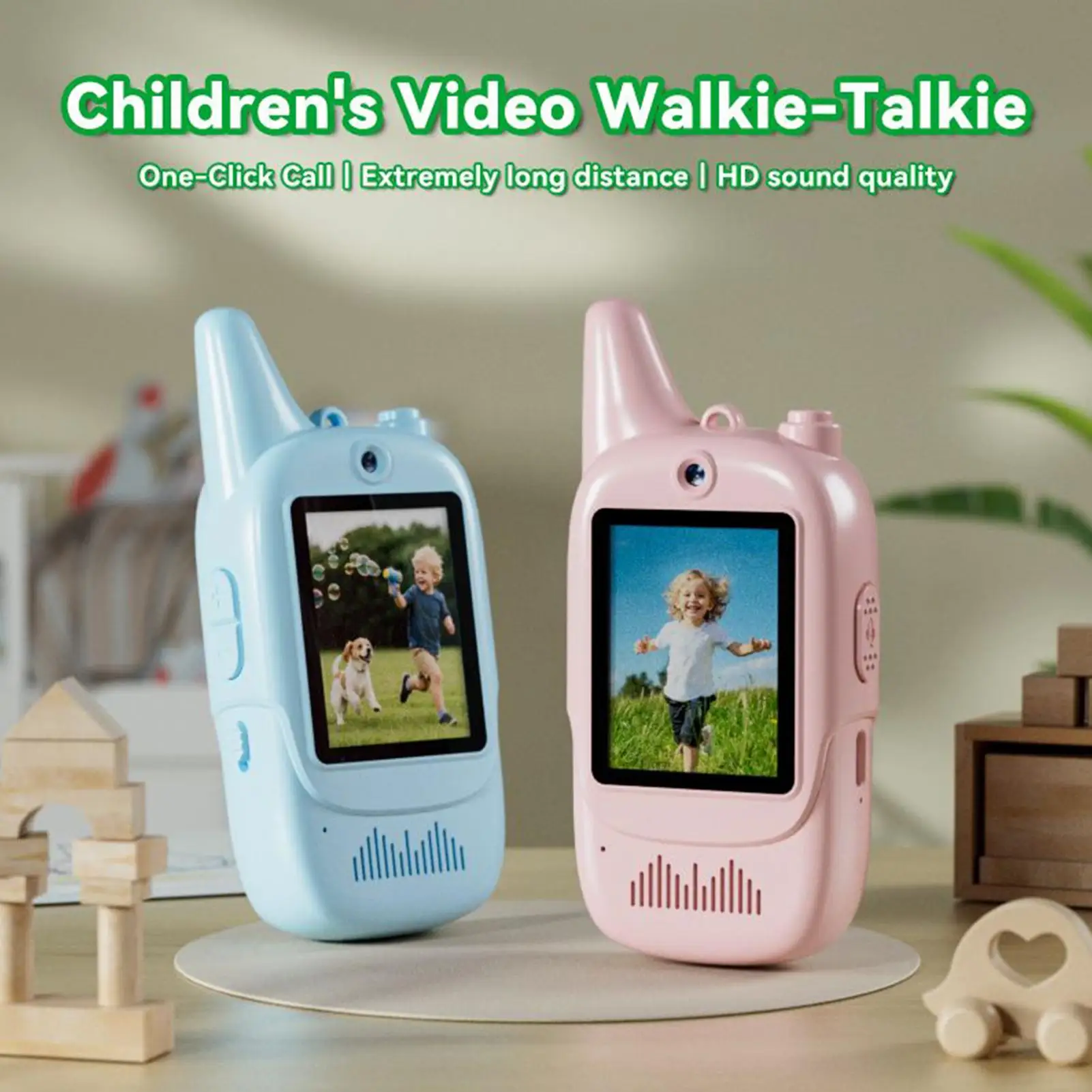 Aggiorna i giocattoli parlanti video per bambini per bambini Gioco portatile bidirezionale per interni ed esterni a lungo raggio per regali di compleanno per bambini