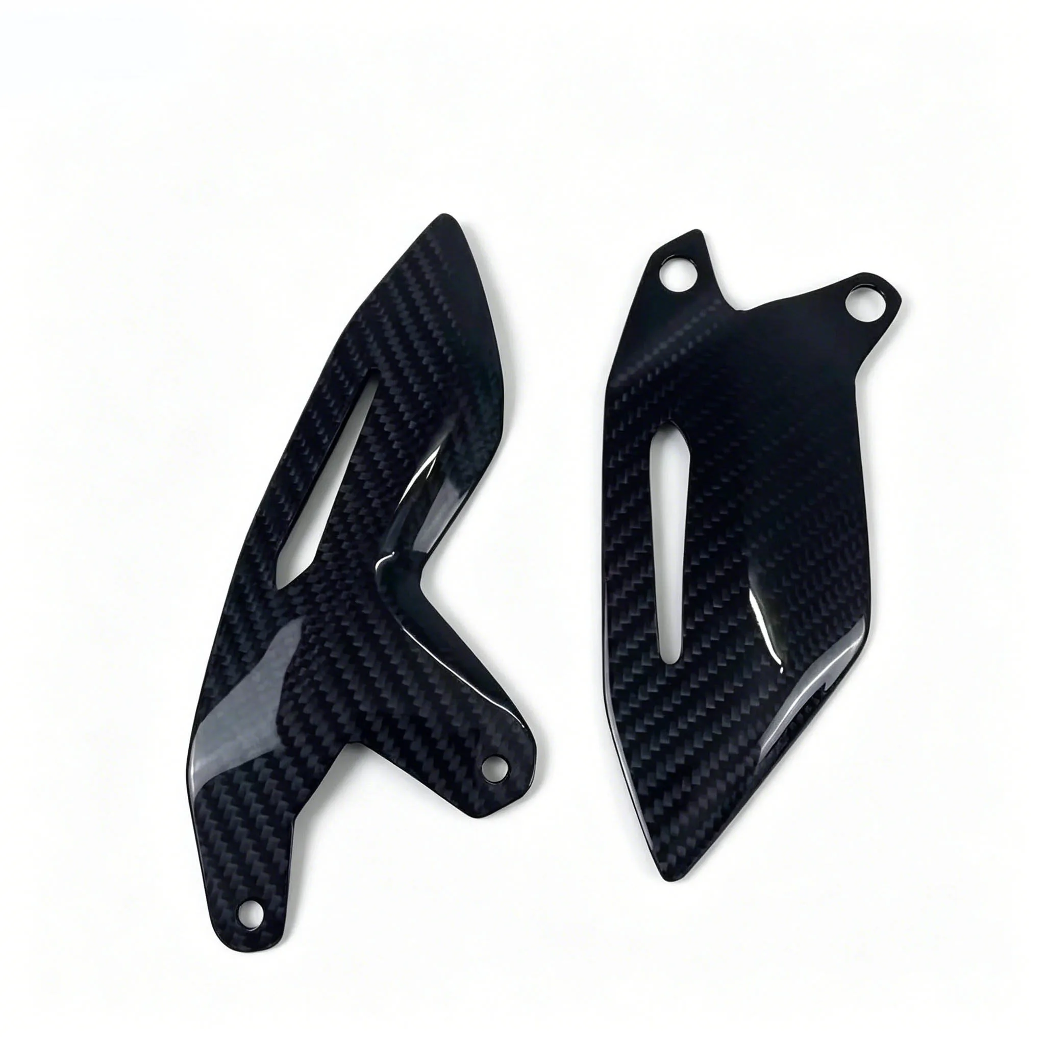 

Real Carbon Fiber For Kawasaki NINJA H2 H2R 205-2023 Motorcycle Heel Plate Foot pegs Guard Protector Footrest Rearset Wing Cover