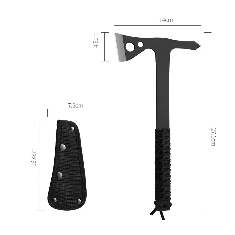 Outdoor EDC Portable Camping Tactical Axe Mini Hand Multi purpose Vehicle Survival Fire Logging Tools