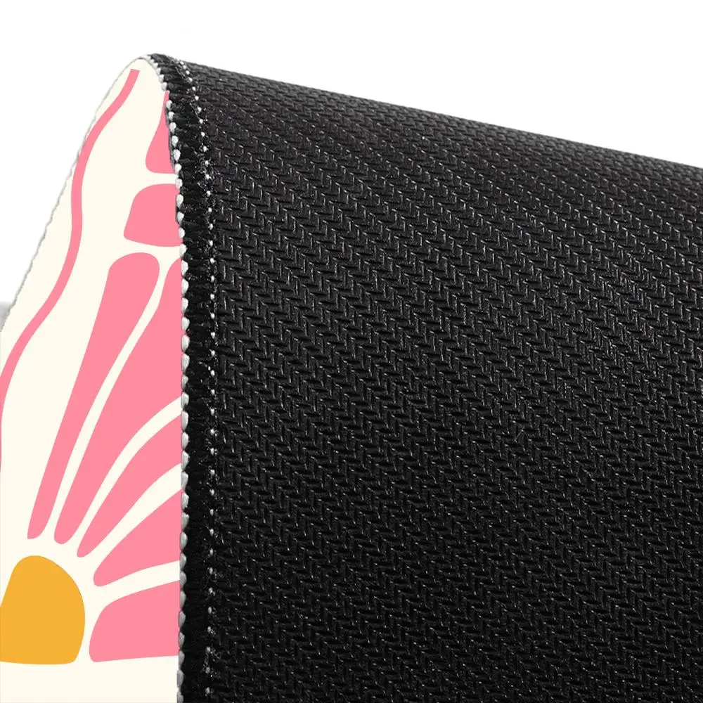 لوحة ماوس كمبيوتر كبيرة مقاس 90 × 40 باللون الوردي مجردة على شكل زهرة مكتب حصيرة هدية لمشغل الألعاب ملحقات سطح المكتب لوحة حماية لوحة المفاتيح #6