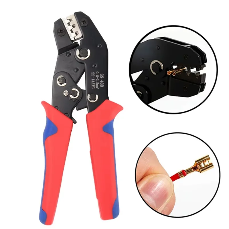 

A25F-Hands Tools Multifunctional SN-48B Professional Terminal Crimping Plier 0.5-1.5Mm2 For Working