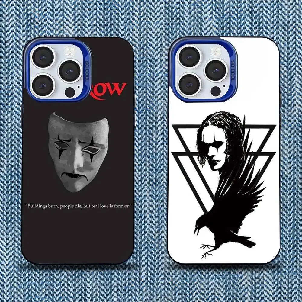 

Thriller T-THE-C-CROWS movie Phone Case For iPhone 16,15,14,13,12,11,Mini,Pro,SE,MAX Blue Matte Silicone Cover