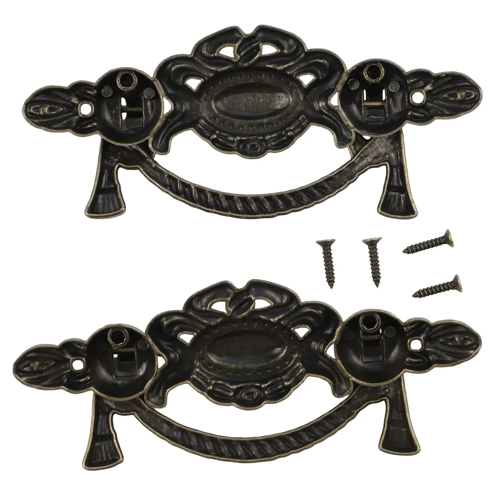 Furniture Enhancement 115*45mm Retro Kitchen Cabinet Handle Extremely Sturdy Long-lasting Use Antique Bronze Finish