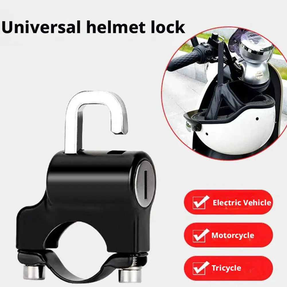 

Helmet Lock for Motorcycle Scooter Atv Bicycle Universal Security Anti-theft Handlebar Lock 20mm-26mm with Keys Handle Lock S9A3