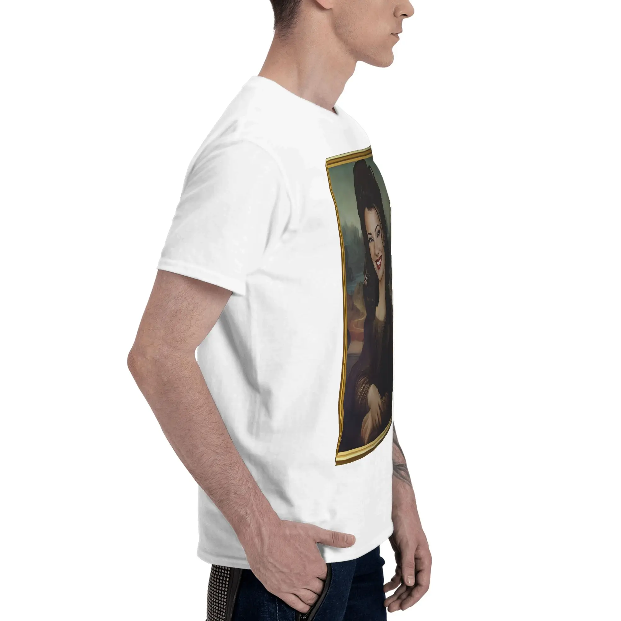 The Nanny Mona Lisa Drapey Reversible T-shirt Light Minimalism Men's T-shirts