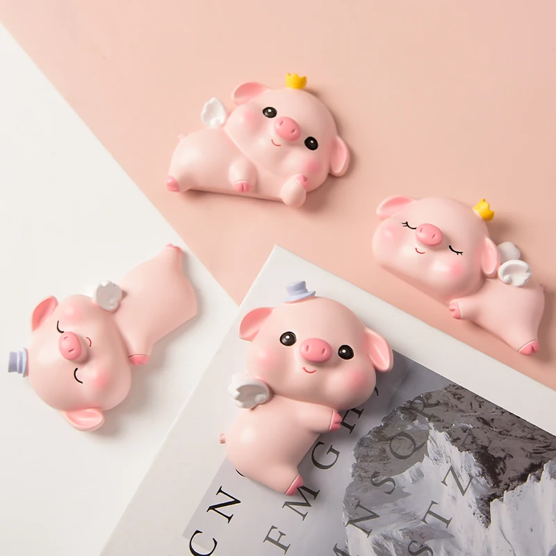Cute Cartoon Pig Switch Stickers Creative Resin Animal Switch Stickers Wall Decoration Living Room Bedroom Switch Decoration