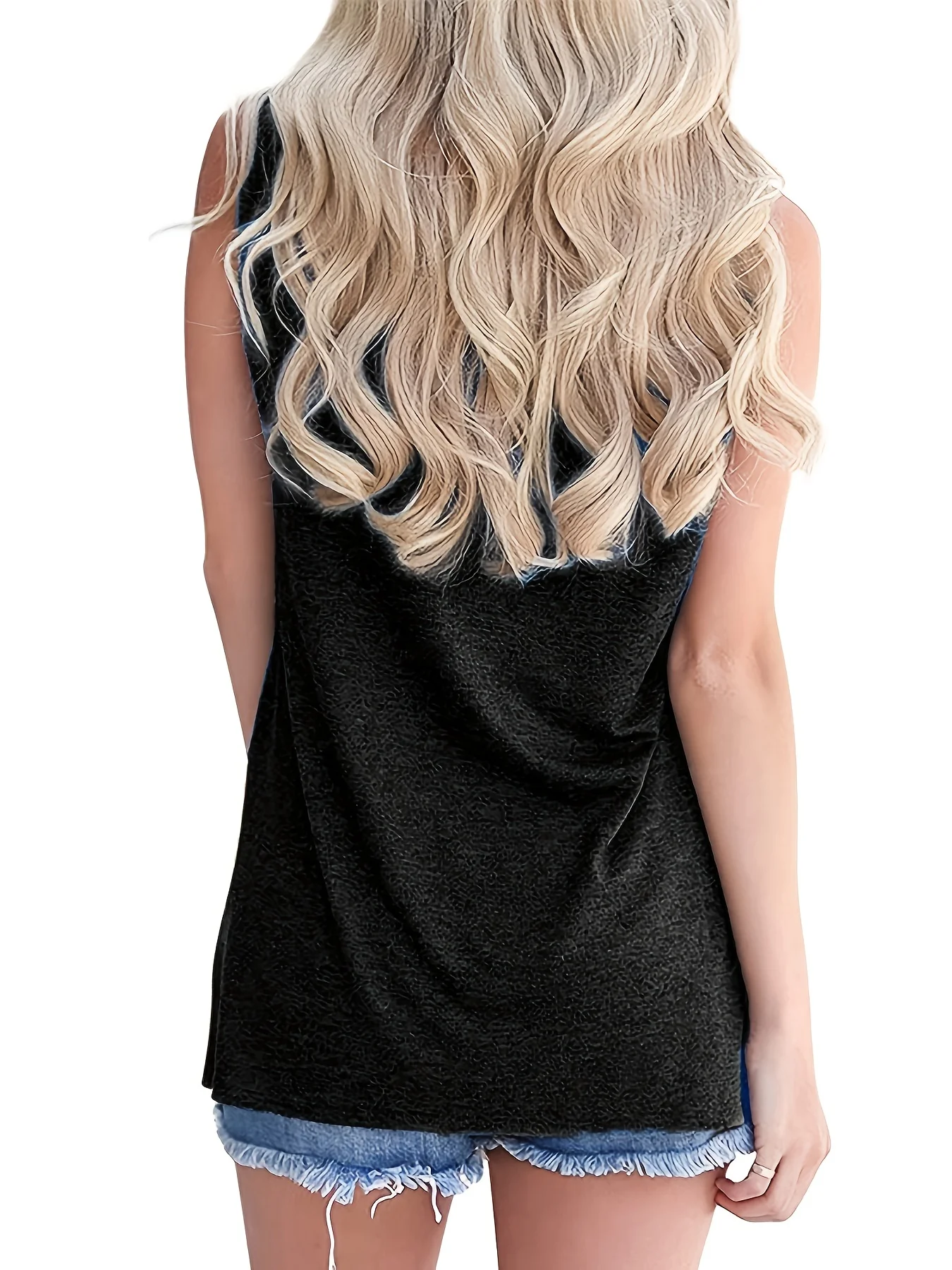 Summer Women\'s Casual Sleeveless Tank Top T-shirt Tshirts Creativity Streettshirt Individual Casual Clothes