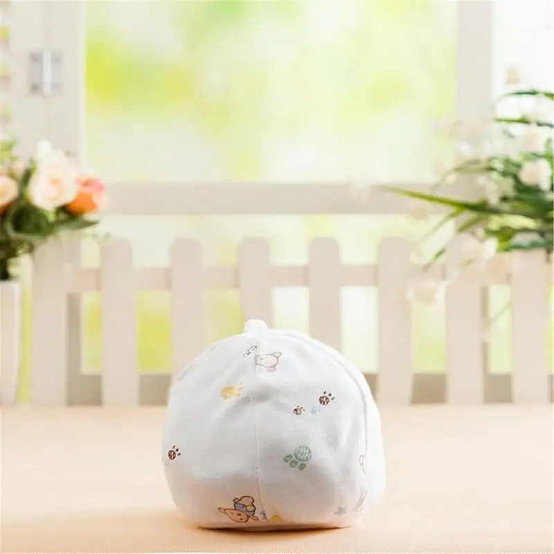 L5YA 10 قطع قبعات قطنية للرضع بتصميم سلس قبعة ناعمة قابلة للتنفس لحديثي الولادة أغطية الرأس في المستشفى ملابس يومية قبعة جمجمة #5