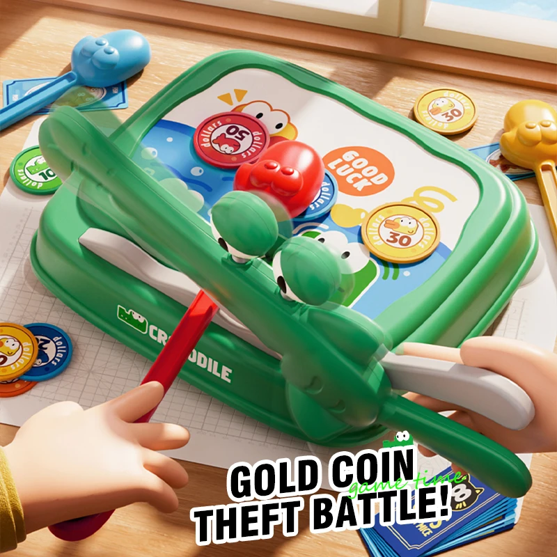 لعبة لوحية تعليمية للأطفال، عملة ذهبية مبتكرة، معركة الوالدين والطفل، ألعاب حفلات التدريب التفاعلية للأطفال، هدية عيد الميلاد #4