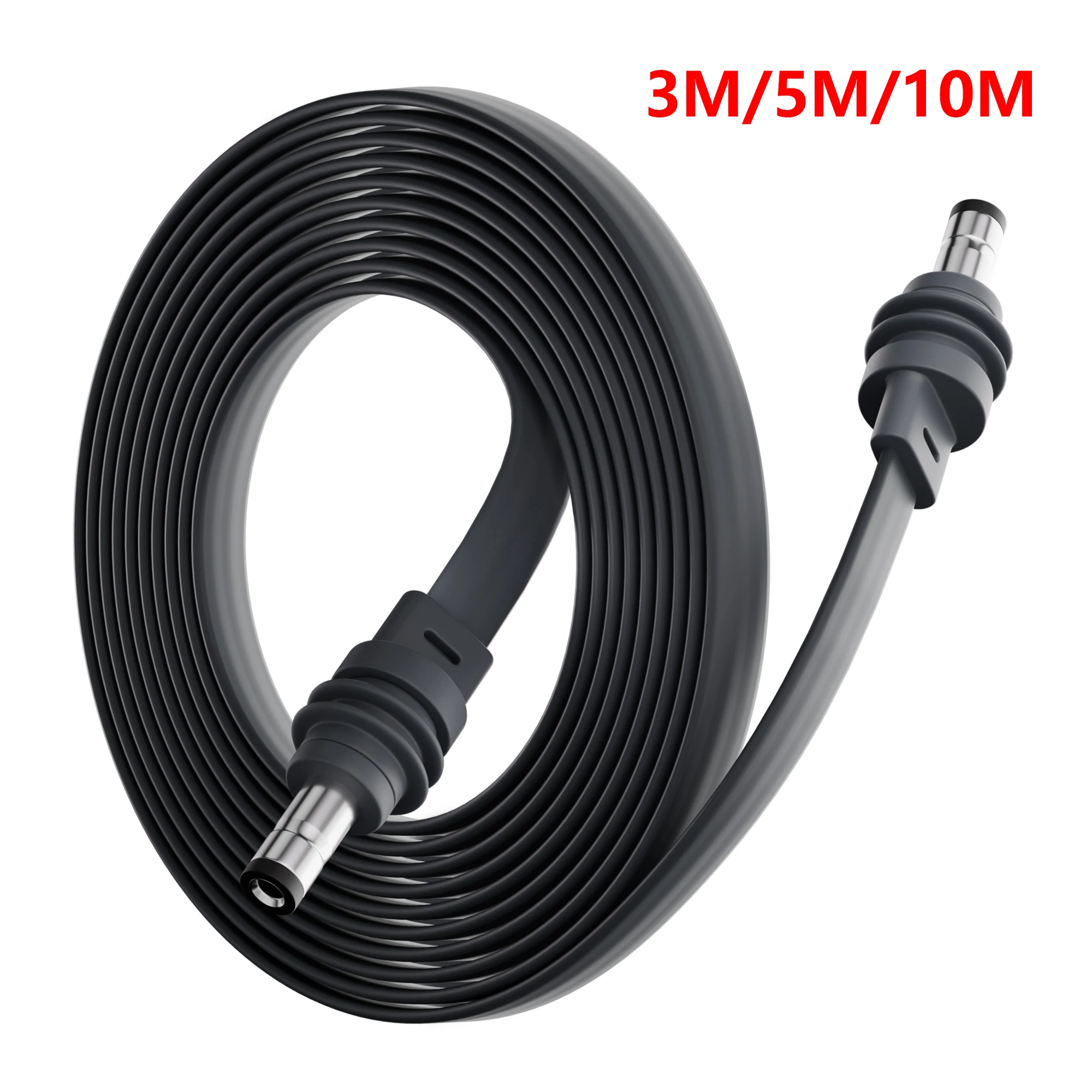 3M 5M 10M Starlink Mini Flat DC Power Cable Waterproof Replacement Cord 20AWG DC Male to Male Cord for Starlink Mini & Mini X