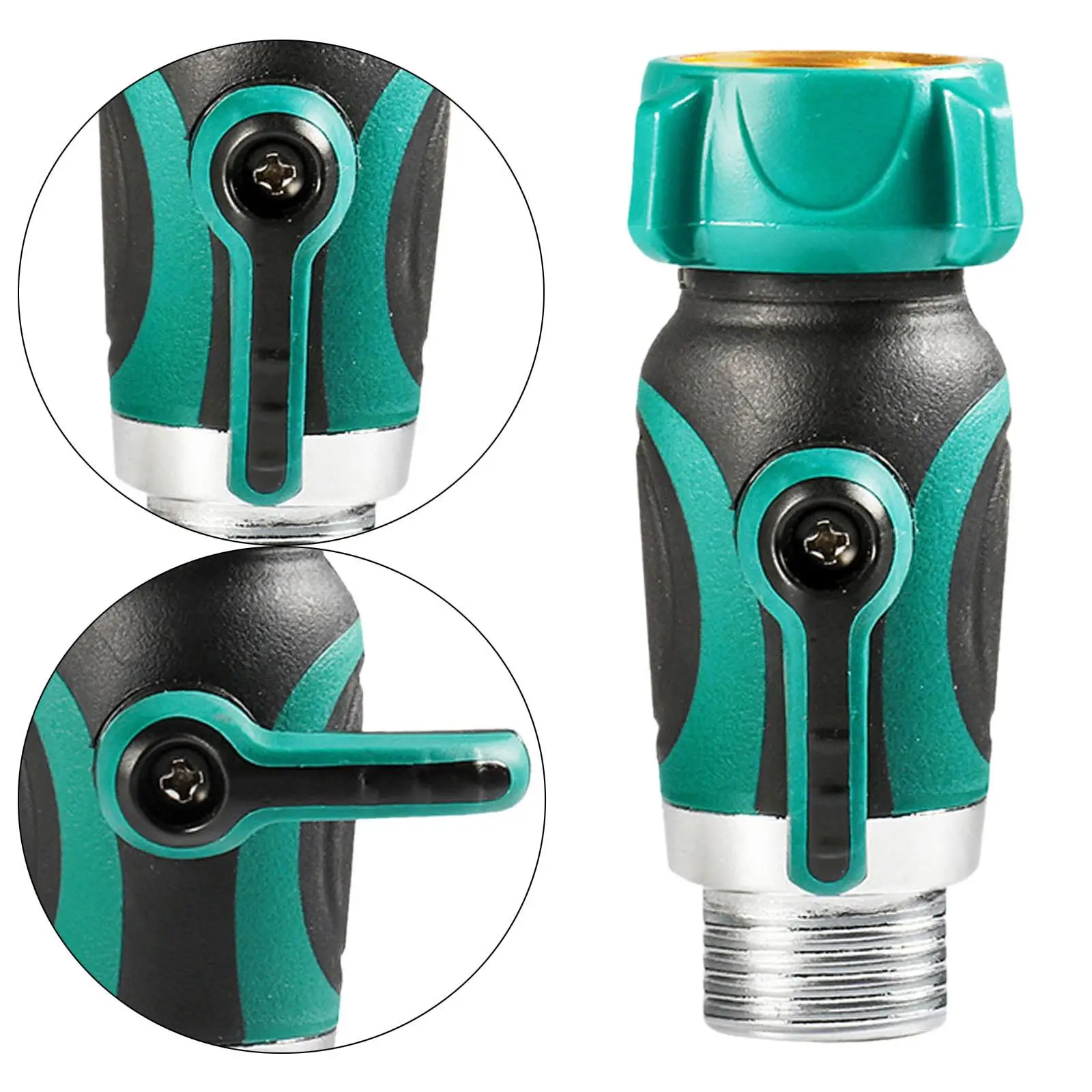 

Garden Hose Connector with Ball Valve for Agriculture Lawns Car Washing