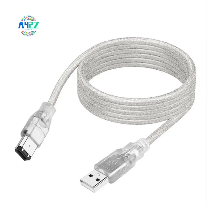 A42Z-Firewire To USB Adapter Cable Firewire IEEE 1394 6 Pin Male To USB 2.0 A Male Adaptor Cable For Printer Scanner
