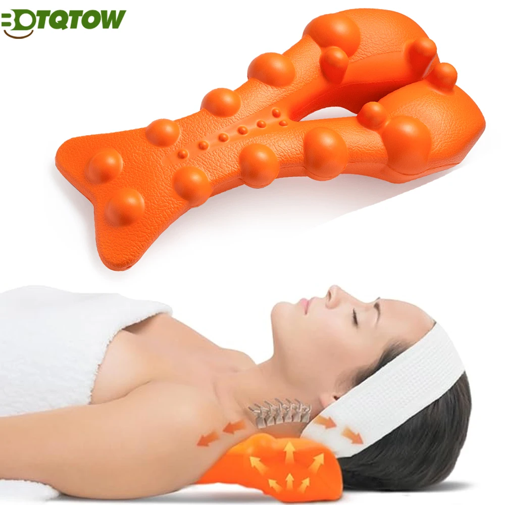 

Расслабляющее устройство для шеи и плеч, устройство для вытяжения шейного отдела для облегчения боли и выравнивания шейного отдела позвоночника, подушка для хиропрактики, носилки для шеи