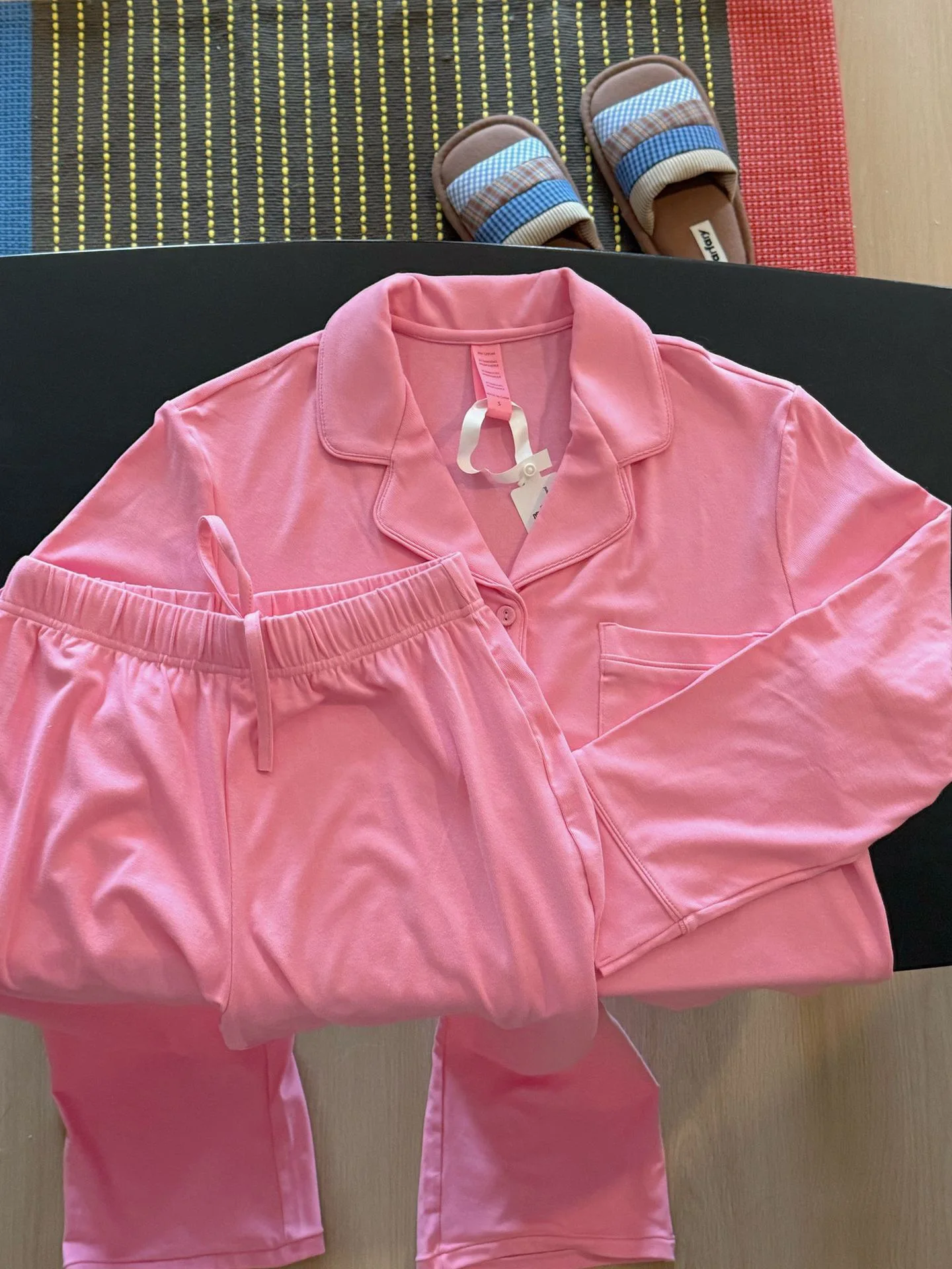 

Spring Summer Modal Pure Color Sleepwear Women's Long Sleeve Long Pants Set Home Clothes Lightweight Luxury Home Fashion