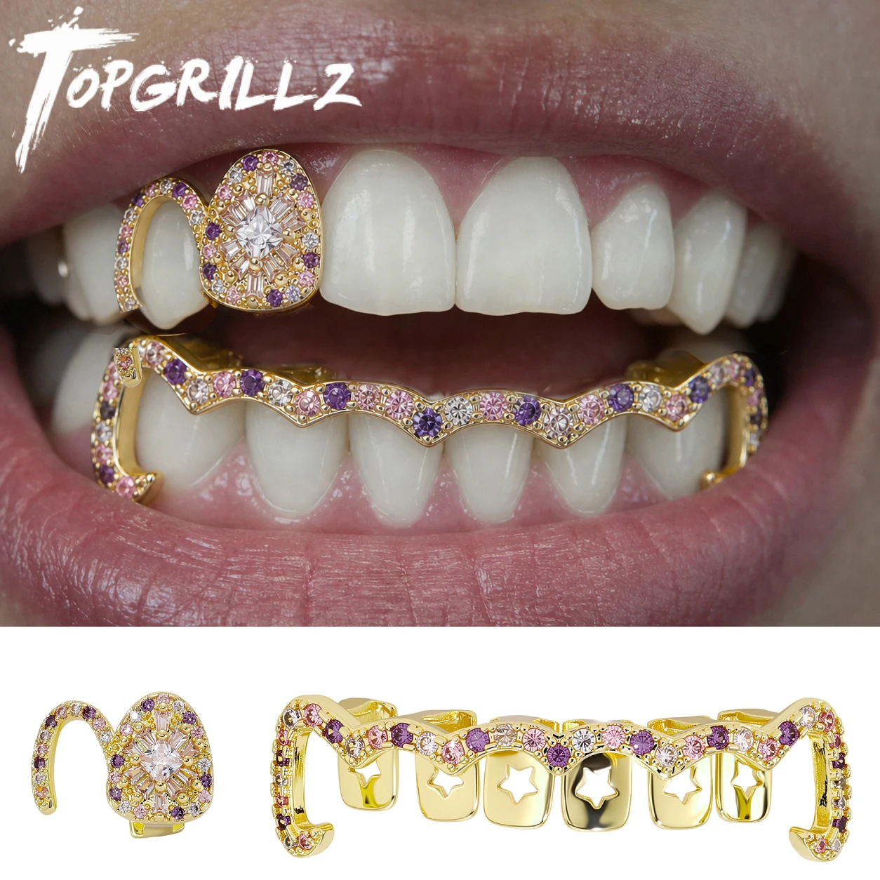 Body Jewelry Men - TOPGRILLZ Y2K طقم جريلز أنيق وعصري،