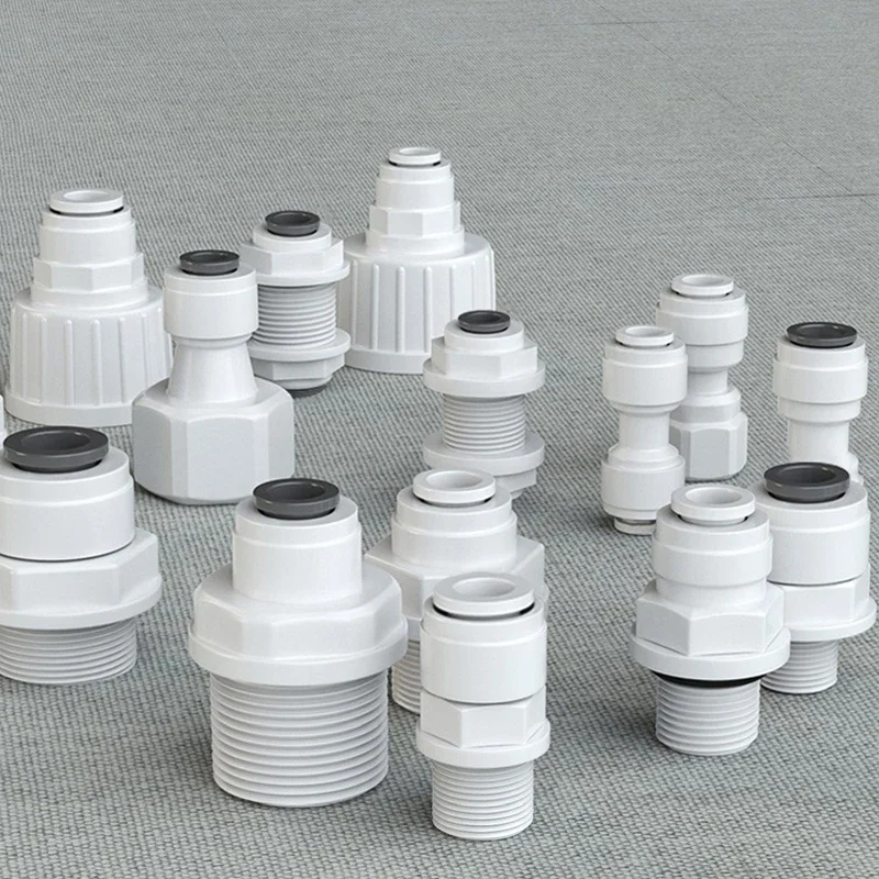 مستقيم Ro تركيب المياه السريعة 3/8 "خرطوم الأنابيب 1/2" ذكر أنثى الموضوع اقتران موصل تصفية المياه أجزاء التناضح العكسي