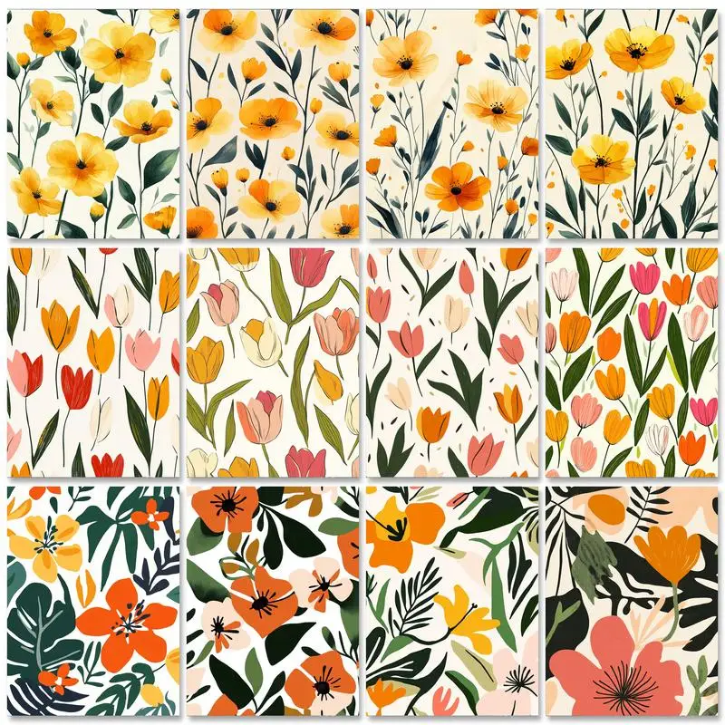 

GATYZTORY Coloring By Numbers Colorful Flowers Drawing On Canvas HandPainted Gift DIY Paint By Numbers Home Decor