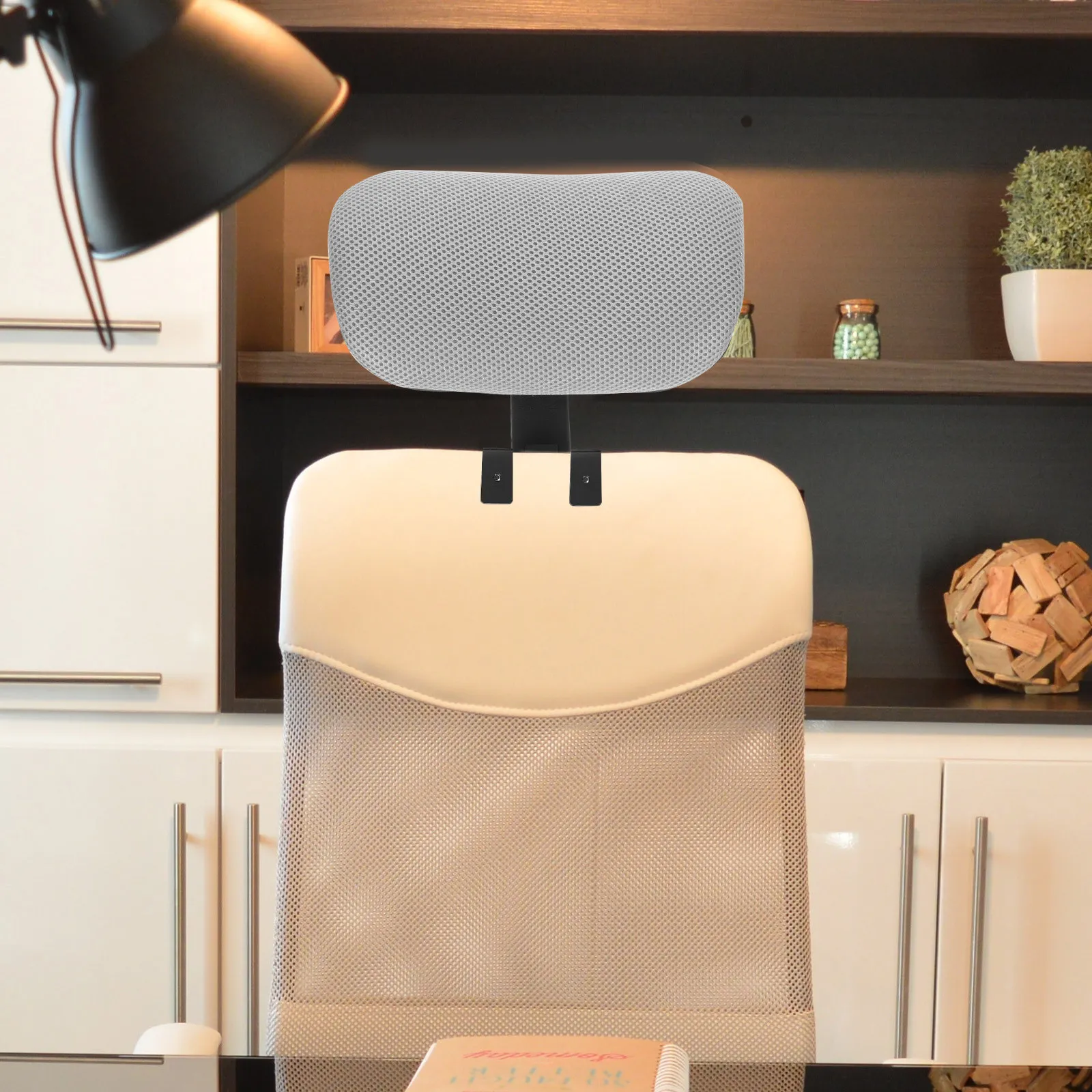 Lift Adjustable Chair Headrest for Office Computer Chair Neck Pain Relief Ergonomic Head Support Cushion Work Efficiency Boost
