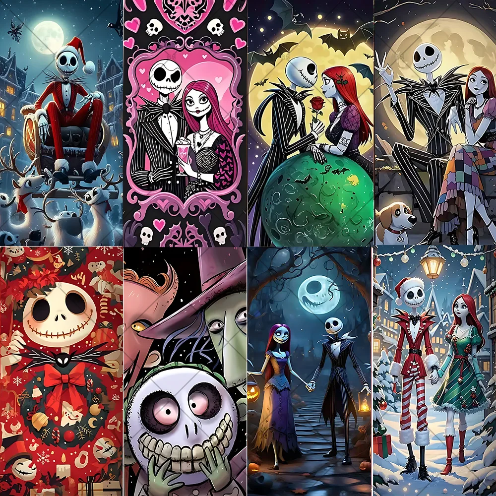 

Disney The Nightmare Before Christmas Decor Door Banner Photography Backdrop Indoor Outdoor Background Party Decoration Supplies