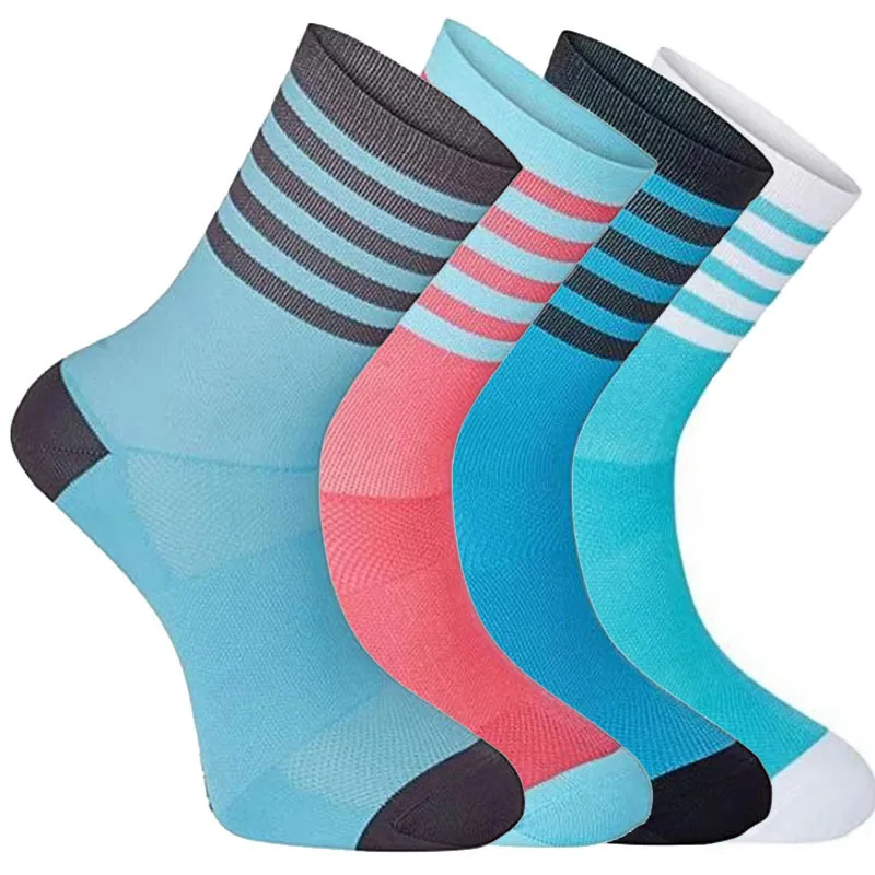 

Новые велосипедные носки 2025 года, мужские спортивные уличные черно-белые дышащие носки для шоссейных велосипедов S24