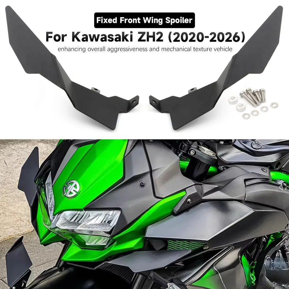 For Kawasaki ZH2 2020-2025 2026 Motorcycle Side Winglet ZH2 Front