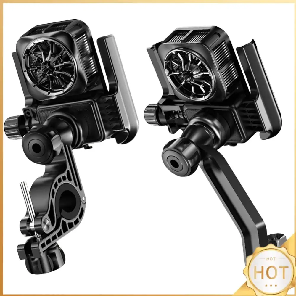 

Cooling Motorcycle Phone Mount Anti-Vibration Bike Phone Holder Navigation Bracket for Motorcycle Bicycle Scooter