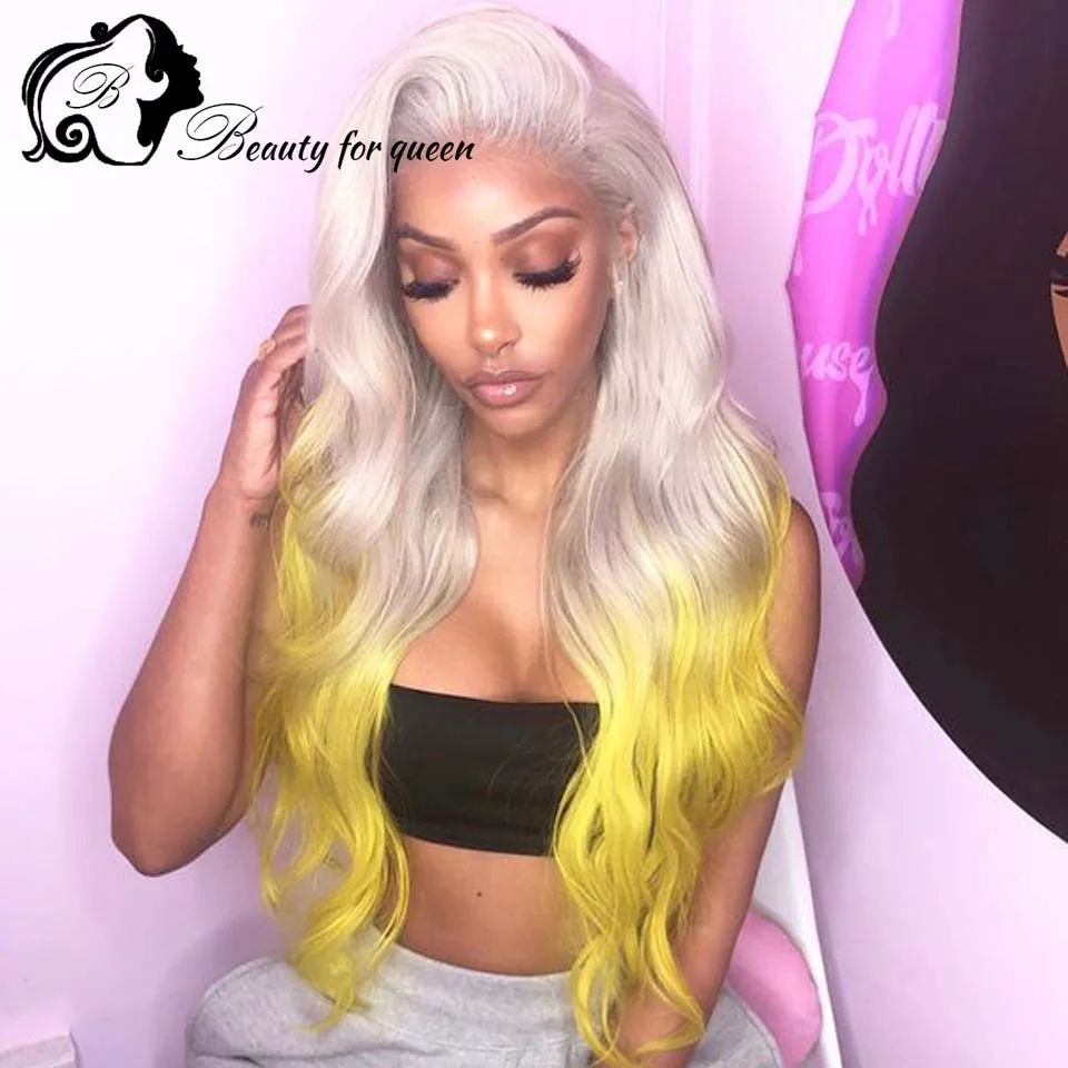 Top Sale Tissage Cheveux Humains Purple Colored Lace Front Straight Wig Bob Wear And Go Human Hair Wigs Minimal‑Glue Application