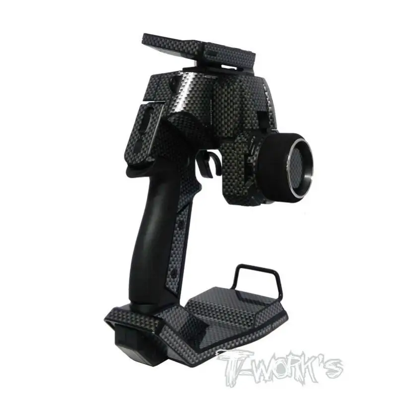 Original T Works TS-034 Shiny Carbon Fiber Radio Skin with LCD Screen Protector (For KO EX-2) Rc Tool
