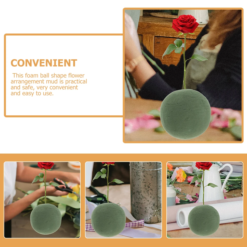 

Floral Foam Balls for Crafts Arrangement Holder Round Foams High Density Less Slag DIY Supplies Moisture